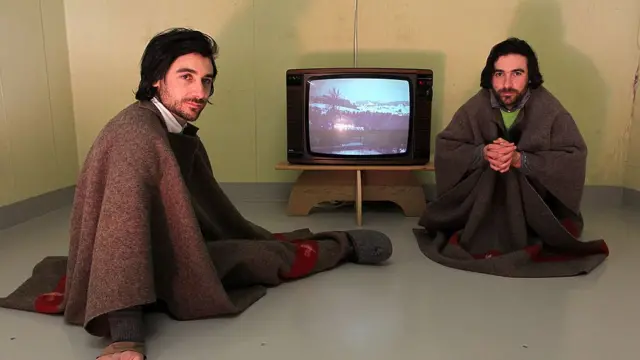 Hermanos Frank y Patrik Riklin.