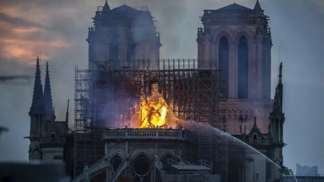 Fire Breaks Out At Iconic Notre-Dame Cathedral In Paris