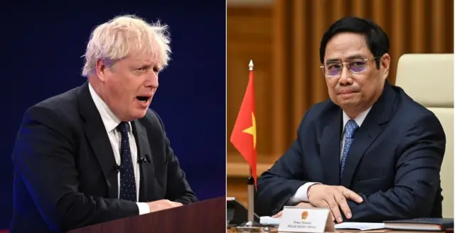 Climate change, Boris Johnson, Pham Minh Chinh