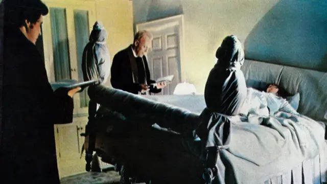 A scene from the 1973 movie The Exorcist