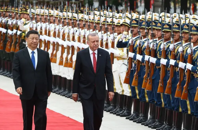अर्दोआन के साथ चीनी राष्ट्रपति शी जिनपिंग