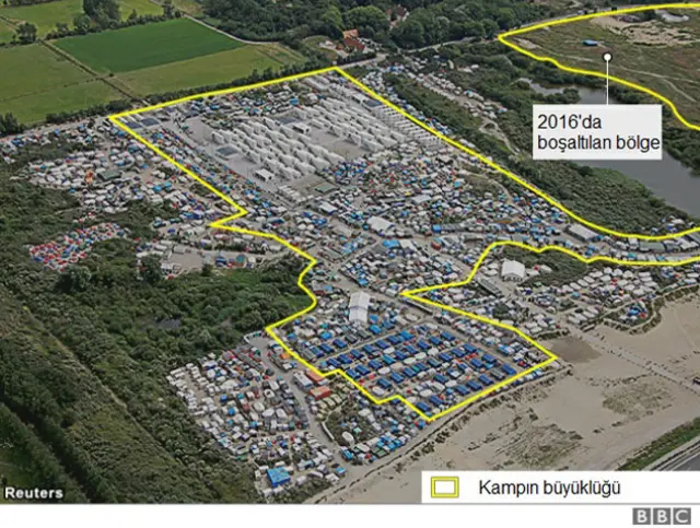 Calais'deki mülteci kampı