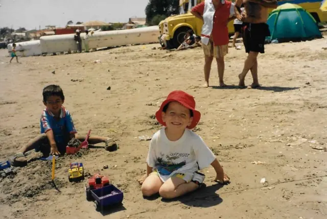 Lucho Miranda en su infancia.