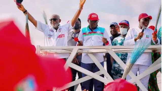 Rotimi Akeredolu atawọn miran nibi ipolongo ibo