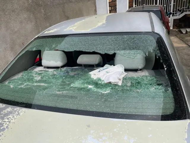 Imodoka yangiritse kubera ibisasu muri zone ya Kinanira 3