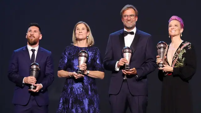 Lionel Messi Jurgen Klopp da Jill Eilis da kuma Megan Rapinoe