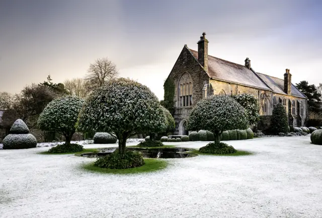Stavordale Priory in Winter by Jason Ingram