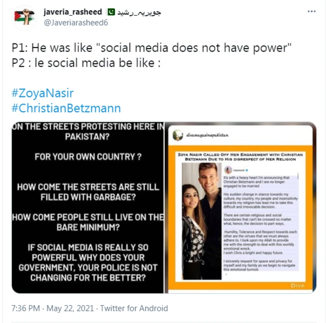 زویا ناصر، کرسچن بیٹزمین