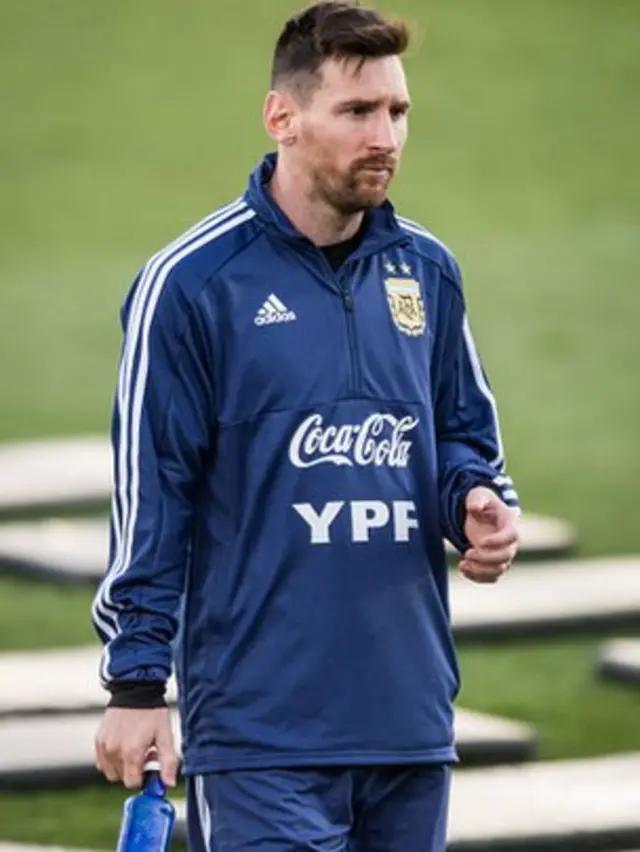 Messi à l'entrainement mardi à Madrid.