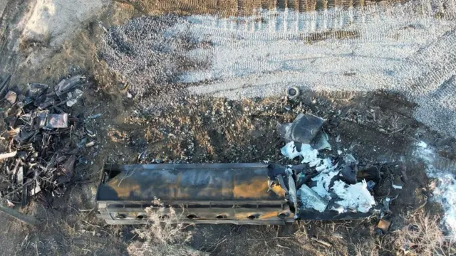 Место аварии поезда