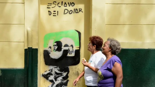 Pintura contra el dólar.