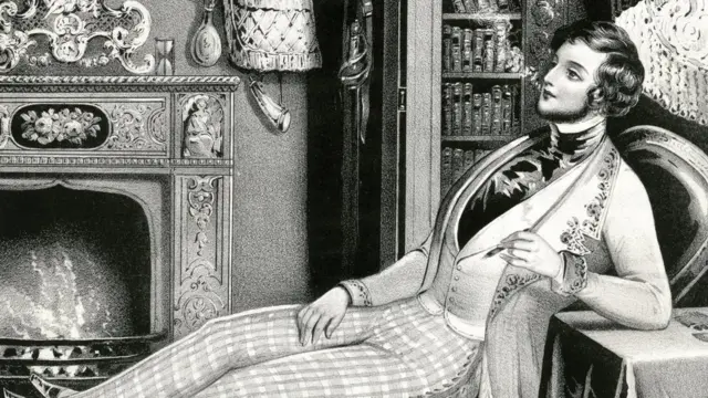 Ilustración de un hombre en el siglo XVIII