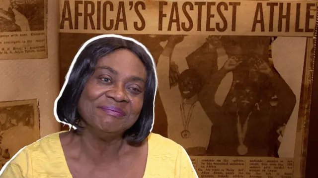 Rose Amankwaah, yamuka muri Ghana iyo yabereye rurangiranwa mu gusiganwa, kuva mu myaka ya 1970s.