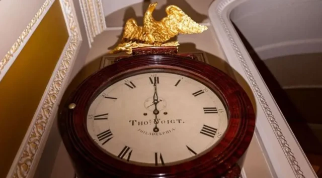 ਅਮਰੀਕੀ ਸੈਨੇਟ ਵਿੱਚ ਲੱਗੀ ਘੜੀ