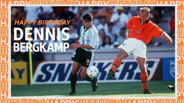 Dennis Bergkamp yinjirije Ubuholande igitsindo kiryoheje ijisho igihe ik igihugu gihura na argentina mu gikombe c'isi yose co mu 1998