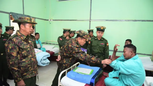 ဒဏ်ရာရ စစ်သည်၊ ရဲနဲ့ ပြည်သူ့စစ်တွေနဲ့ တွေ့ဆုံခဲ့တယ်လို့ စစ်ကောင်စီဘက်က သတင်းထုတ်ပြန်