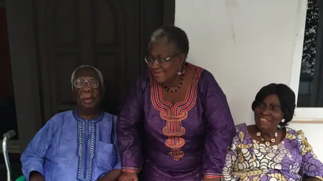 Obi Chukuka Okonjo,Nwunye ya na nwa ya Ngozi Okonjo Iweala