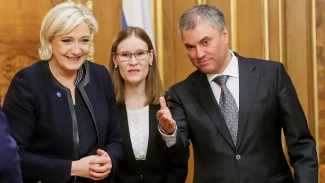 Марін Ле Пен та В'ячеслав Володін