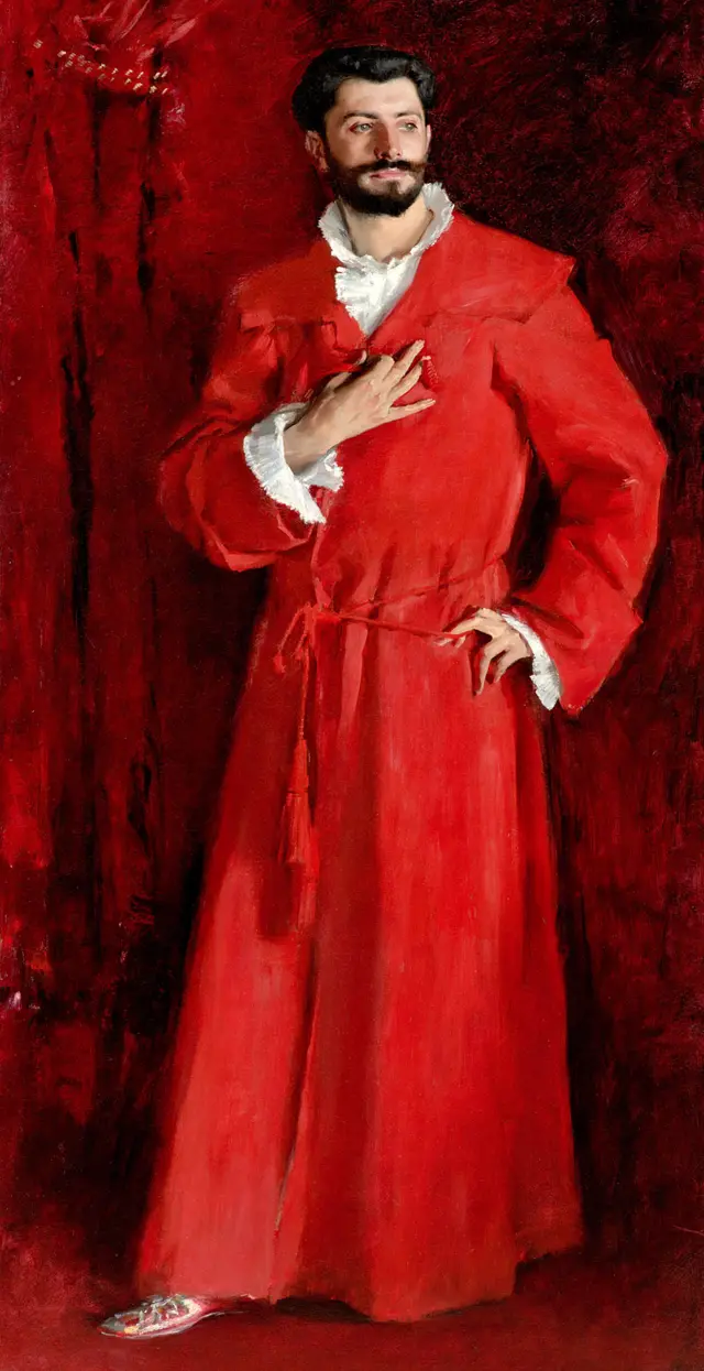 Dr Pozzi Chez Lui ("Doctor Pozzi en su casa") John Singer Sargent, 1881.