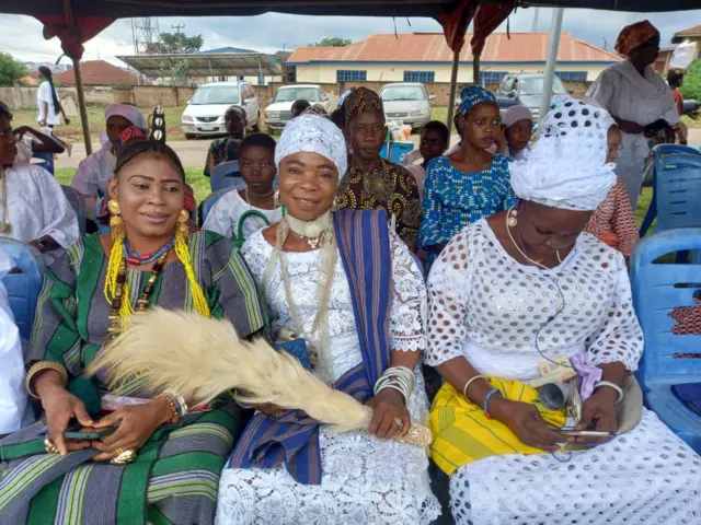 Awọn alejo to wa kopa nibi ayẹyẹ ọdun Sango