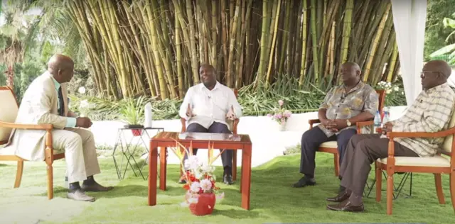 Domitien Ndayizeye, Evariste Ndayishimiye na Sylvestre Ntibantunganya