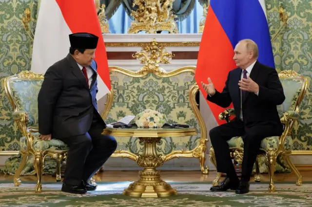 Prabowo Subianto dan Vladimir Putin