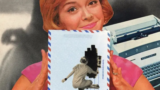 Girl with letter