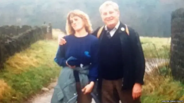 ब्रायन बिकट (दाएं) और उनकी बेटी किर्स्टन.