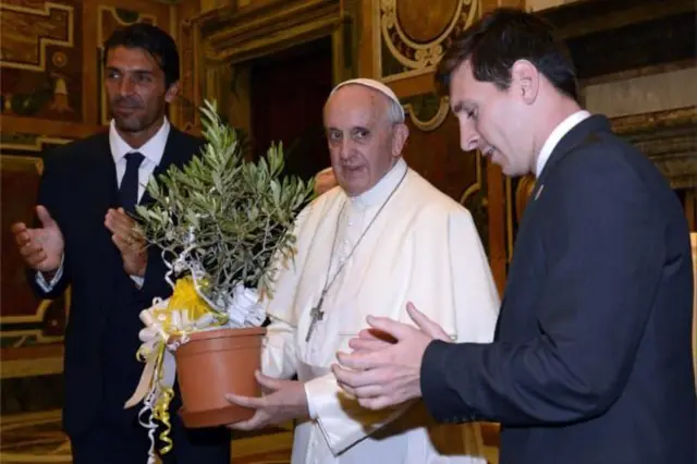 Папа Франциск и Лионель Месси