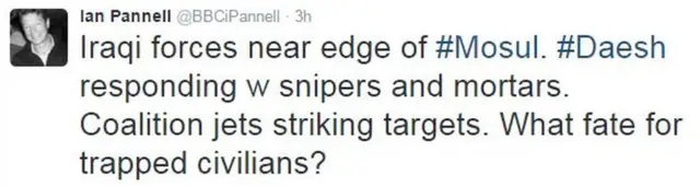 Ian Pannell'in attığı tweet