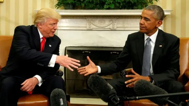 Mr Trump called Mr Obama a "bad (or sick) guy" in a series of tweets on Saturday