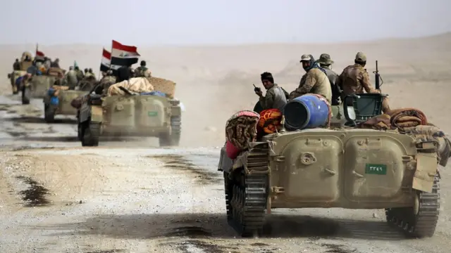 El Kaim'deki Irak güçleri