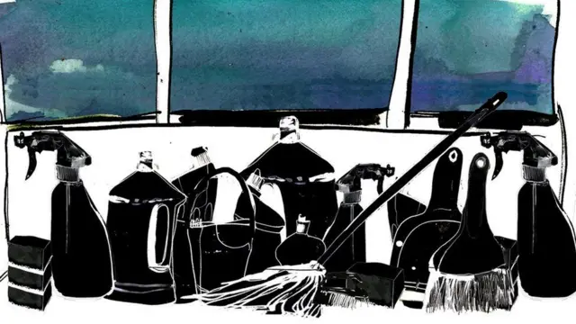 পরিষ্কার করার সামগ্রী, শিল্প কর্ম