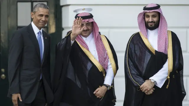 Barack Obama e o príncipe herdeirojogo de aviao cassinoArábia Saudita, Mohammed bin Nayef