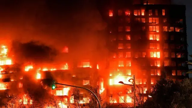 Пожар в Валенсии