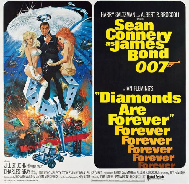 Cartel publicitario de "Diamonds are forever"