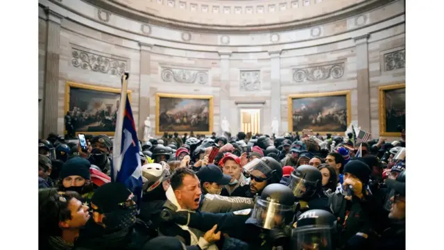 Kerusuhan Capitol, AS, Januari 2021.