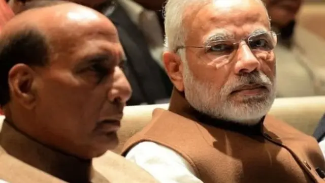राजनाथ सिंह और नरेंद्र मोदी