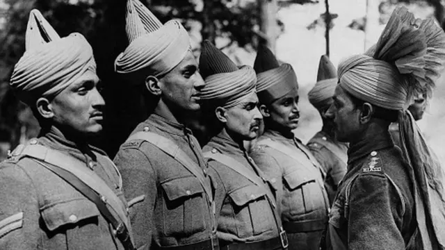 બીજા વિશ્વયુદ્ધ દરમિયાન ભારતીય સૈનિકોની તસવીર 