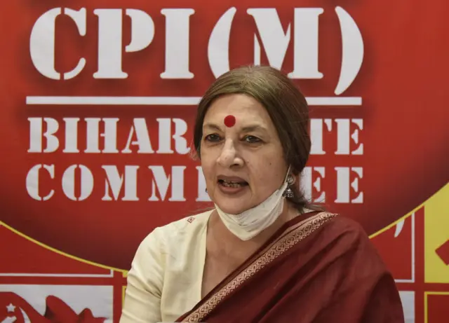 பிருந்தா காரத்- மார்க்சிஸ்ட் கம்யூனிஸ்ட் கட்சி மூத்த தலைவர், முன்னாள் மாநிலங்களவை உறுப்பினர்