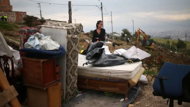 Desalojo en Colombia