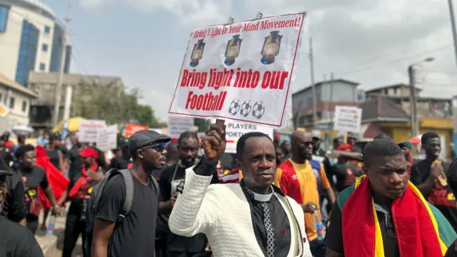 Ghana football protests