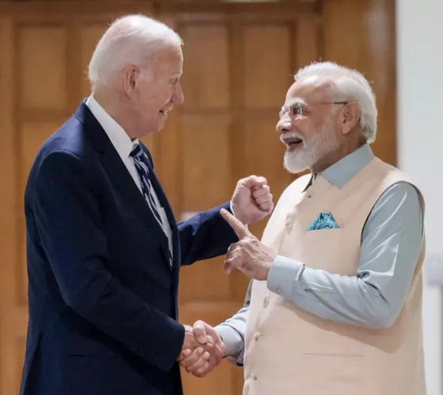 नरेंद्र मोदी और जो बाइडन 