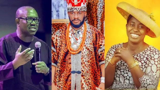 Peter Obi na Yul Edochie na OSinachi Nwachukwu