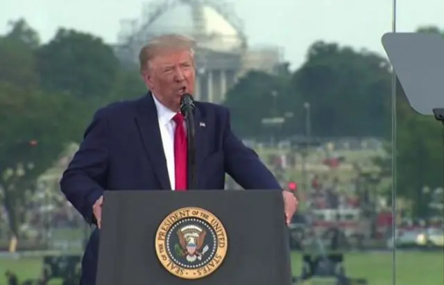 Rais Donald Trump akitoa hotuba Julai 4