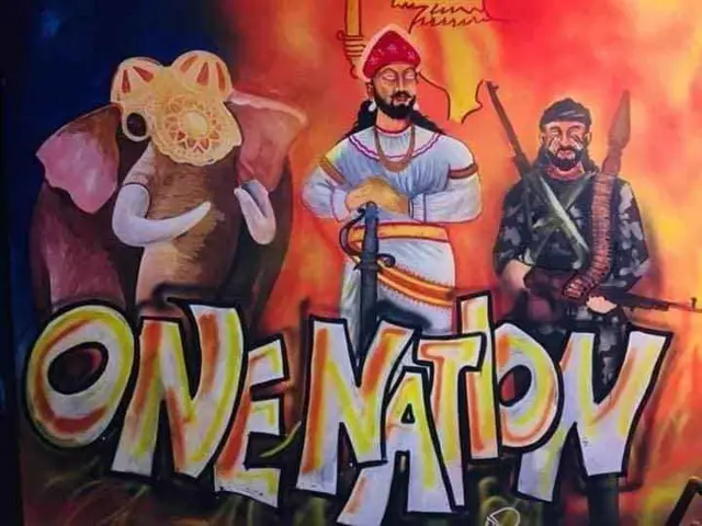 சுற்றுச் சூழலை அழகுபடுத்தும் சுவரோவிம்; இனவாதத்தை உயர்த்திப் பிடிக்கின்றனவா?