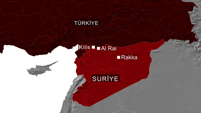 RAKKA-TURKIYE HARITA