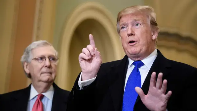 Mitch McConnell y Donald Trump