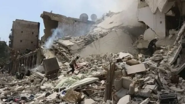 सीरिया में तबाही