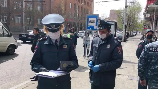 Yerevan, polis nəzarəti